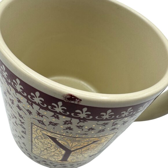 Charpente Holiday Ceramic Mug With JOY Design & Holly Accents - Picture 5 of 8